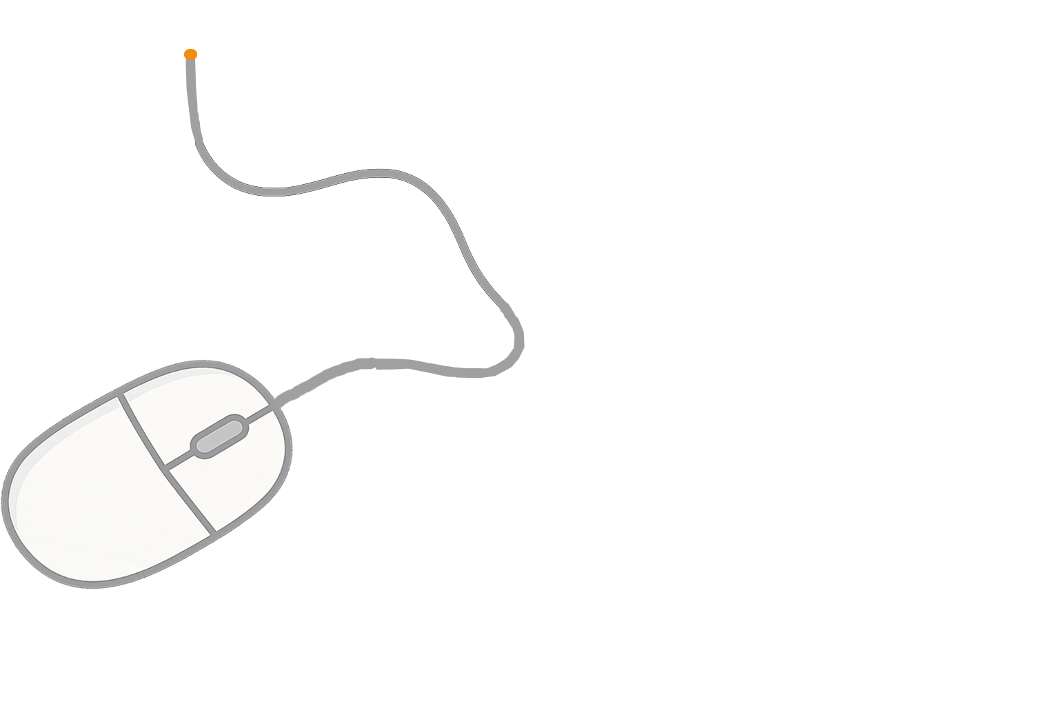 Mouse conectado ao simulador